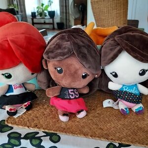 Barbie plush set of 3 dolls